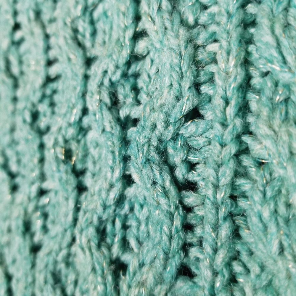 Mint green chunky knit sweater XL Merona Target - Picture 2 of 4